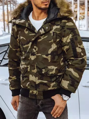 Pánská zimní bunda camo Dstreet