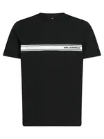Karl Lagerfeld Tričko  čierna / šedobiela