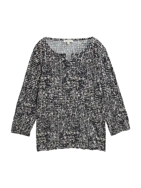 TOM TAILOR Blúzka  farba ťavej srsti / námornícka modrá / biela