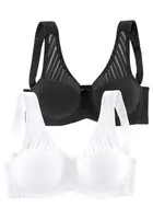 NUANCE Podprsenka  čierna / biela