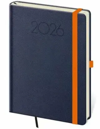 Diář 2026 denní A5 Praga - modrá