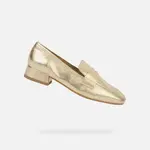 Zlaté dámské mokasíny Geox Dhyalma - Dámské