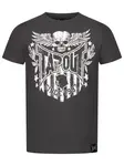 Tapout Tričko 'Westlake'  antracitová / biela