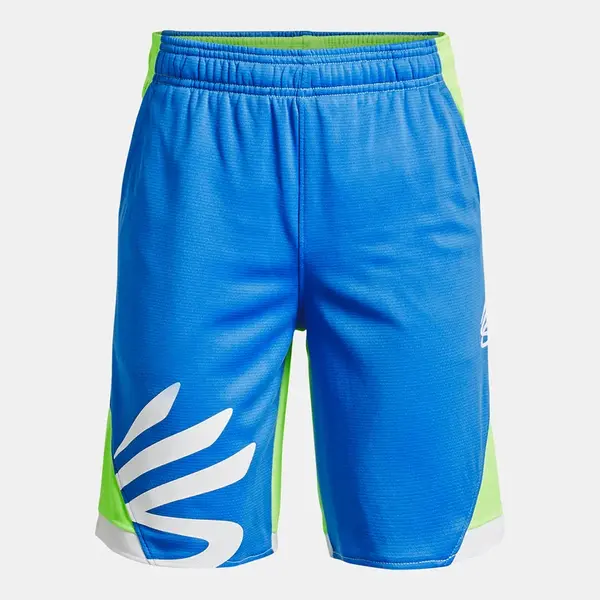 Under Armour Kraťasy B CURRY SPLASH SHORT-BLU - Kluci
