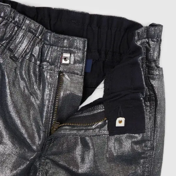 GAP Dětské metalické džíny mom - Holky