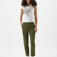 GAP Kalhoty s kapsami Mid-Rise Downtown Khaki - Dámské