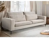 Trojmístná pohovka Romeo, béžová strukturovaná látka