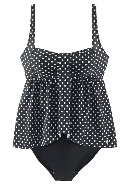 LASCANA Formujúce plavky  čierna / biela