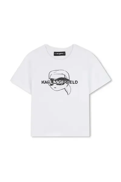 Dětské bavlněné tričko Karl Lagerfeld