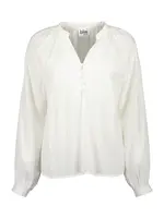 BLUE SEVEN Blúzka  šedobiela