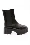 DGN Es804 Women's Boots with a Thick Sole and Stretch Detail Heels.