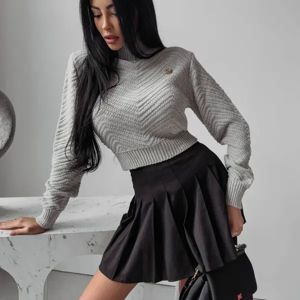 Grey turtleneck EMMIE 2023 OLAVOGA