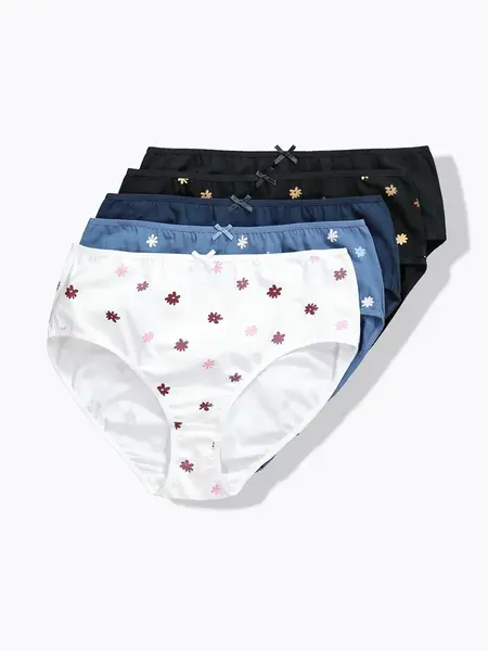 Ulla Popken Nohavičky  azúrová / tmavomodrá / čierna / biela