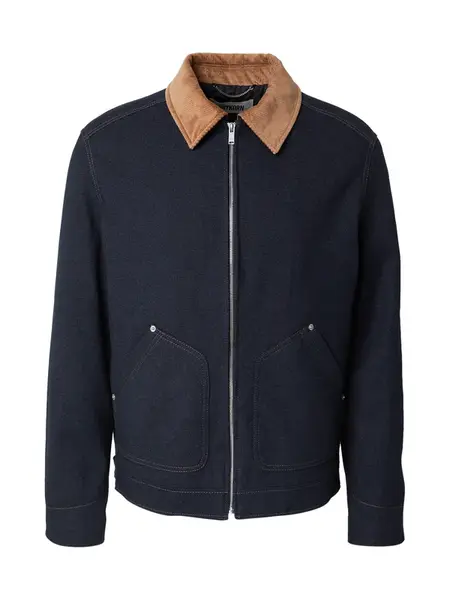 DRYKORN Prechodná bunda 'RIKALO_2'  tmavomodrá / karamelová