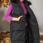 Z6744 DEWBERRY DÁMSKÁ VESTA - TMAVĚ ČERNÁ