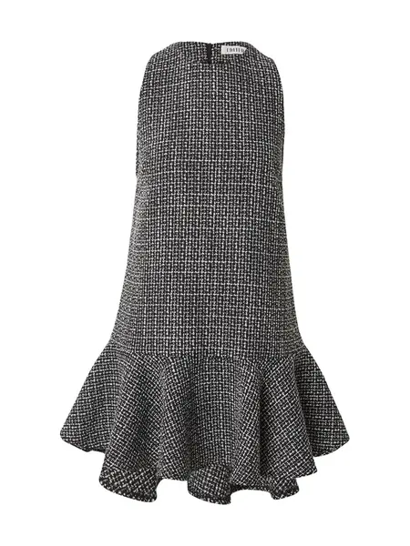 EDITED Šaty 'Zainab'  čierna / biela