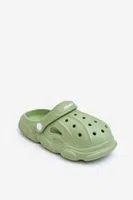 Boto Dětské pěnové pantofle Crocs Zelená Cloudy