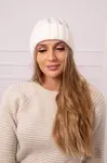 marka niezdefiniowana Dámská čepice Selena K384 light ecru