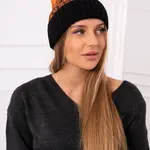 Kesi Dámská čepice Samara K346 black+neon orange