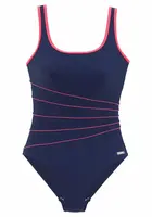 LASCANA Jednodielne plavky  námornícka modrá / ružová