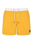 Urban Classics Plavecké šortky 'Retro'  zlatá žltá / biela