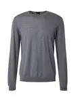 BOSS Sveter 'Leno'  sivá melírovaná