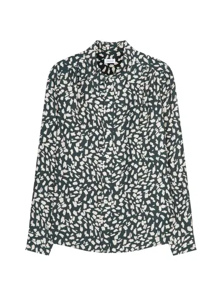 SEIDENSTICKER Blúzka 'Schwarze Rose'  krémová / jedľová