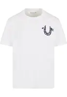 True Religion Tričko  modrá / biela