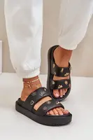 PS1 Dámské Pěnové Pantofle S Klipy Černé Ravanala