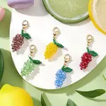 Glass Seed Beaded Grape Pendant Decoration