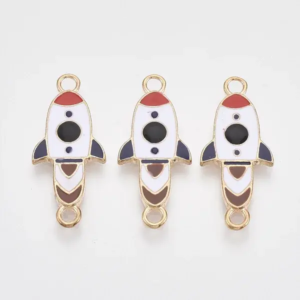 Spaceflight Theme Light Gold Tone Alloy Links connectors