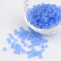 6/0 Frosted Round Glass Seed Beads