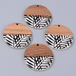 Resin & Walnut Wood Pendants