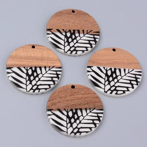 Resin & Walnut Wood Pendants