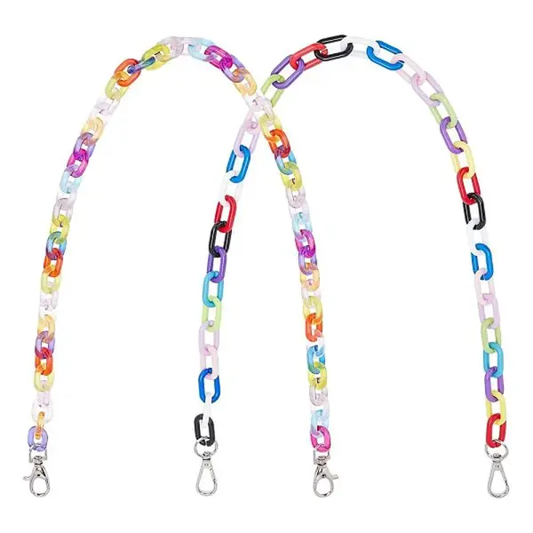 2Pcs 2 Styles PP Chain Belt