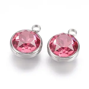 K9 Glass Rhinestone Pendants