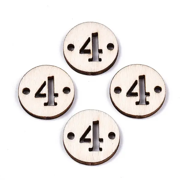 Unfinished Natural Poplar Wood Links Connectors