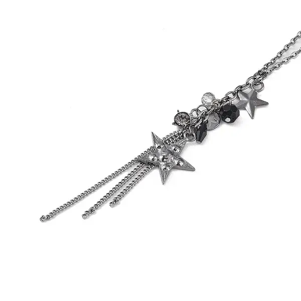 Alloy Star Tassels Pendant Necklace