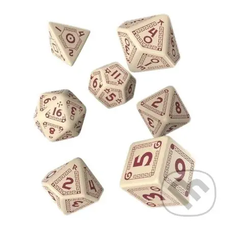 Sada kociek RuneQuest - Beige & burgundy
