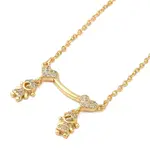 Brass Micro Pave Clear Cubic Zirconia Girls and boys Pendant Necklaces for Valentine's Day