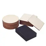 Wood Cabochons and Sponge Scouring Pads
