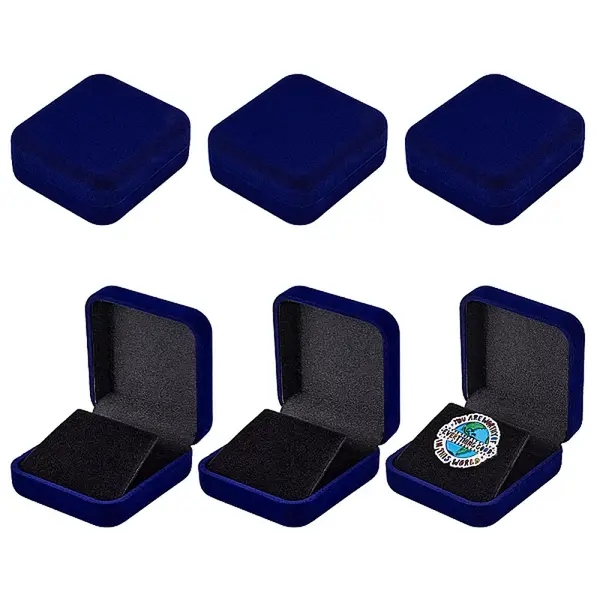 Flocking Plastic Badge Storage Box