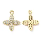 Brass Micro Pave Cubic Zirconia Charms