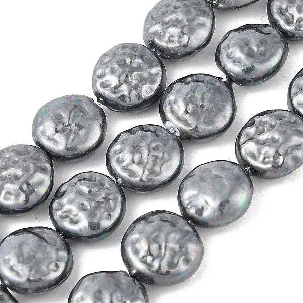 Electroplated Shell Pearl Beads Strands