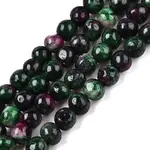 Dyed Natural White Jade Beads Strands