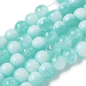 Crackle Glass Beads Strands