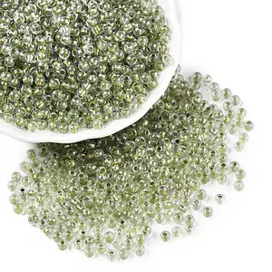 6/0 Transparent Inside Colours Glass Seed Round Beads