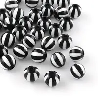 Strip Opaque Acrylic Beads