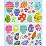 Colorful PVC Easter Egg Window Decorative Stickers