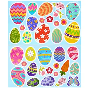 Colorful PVC Easter Egg Window Decorative Stickers